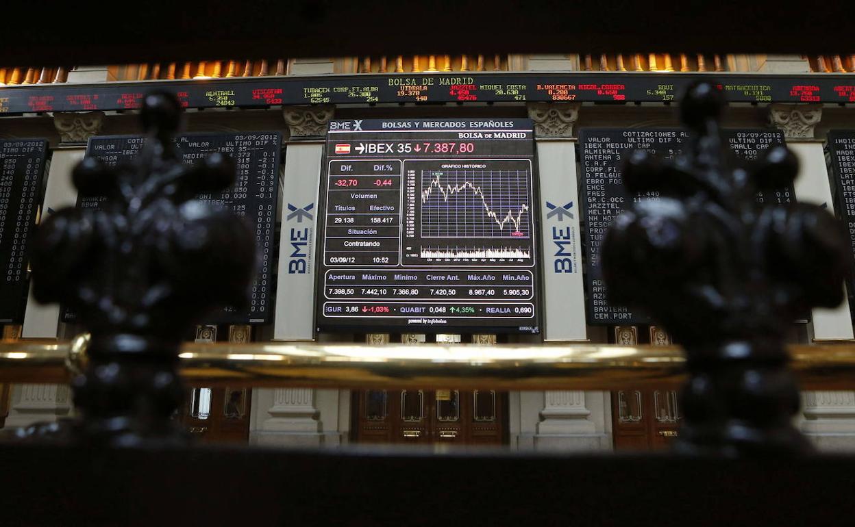 El Ibex aguanta con pérdidas del 2,8% el ataque de pánico por Ucrania