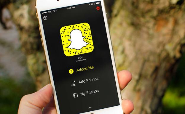 Aplicación Snapchat. 