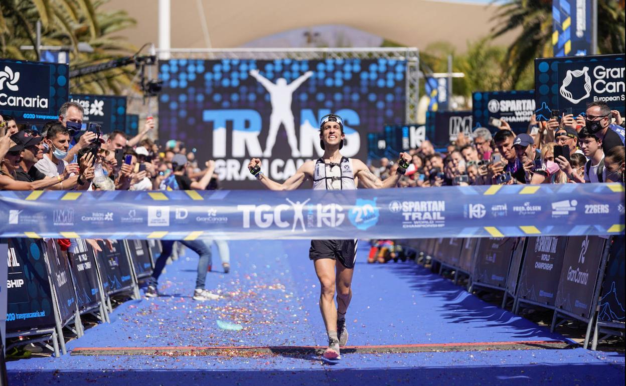 Pablo Villa, brillante ganador de la Transgrancanaria 2022.