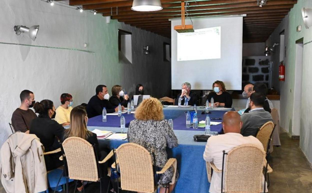 Momento del encuentro. 