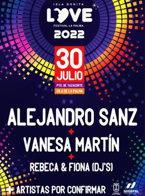 Cartel de la edición 2022 del Love Festival La Palma 