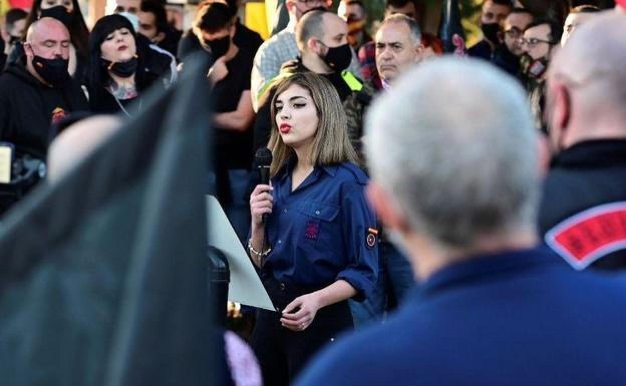 Isabel Medina Peralta, líder de la sección femenina de Falange.