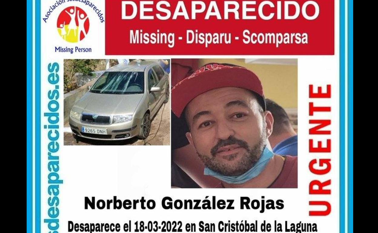 Se busca a Norberto González, que necesita medicación