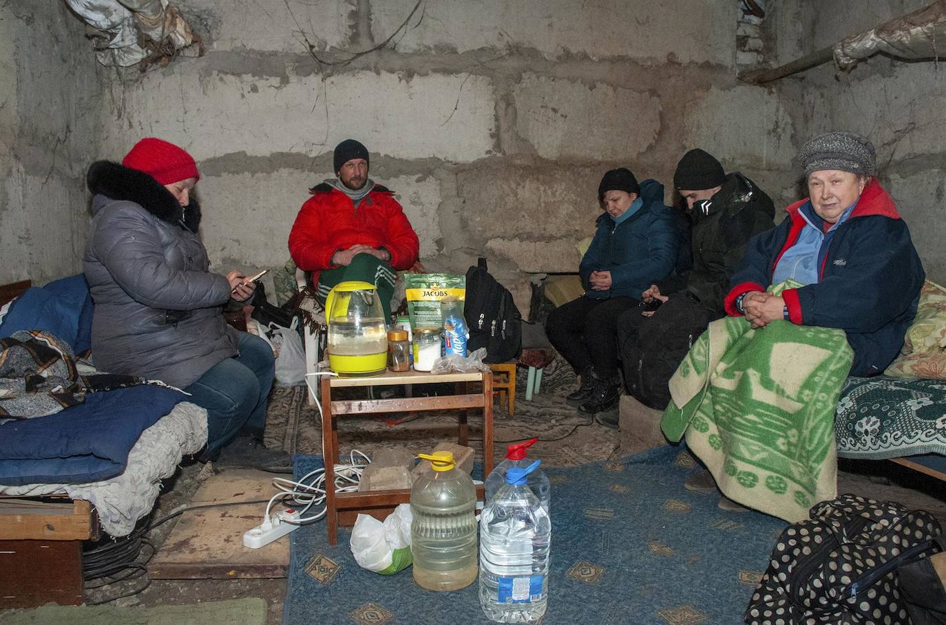 Imagen de las condicioens de la población ucraniana ante el asedio de las tropas rusas. 