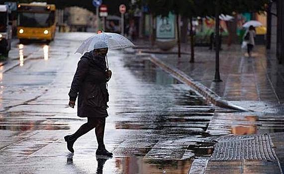 Episodio de lluvia en Las Palmas de Gran Canaria. 