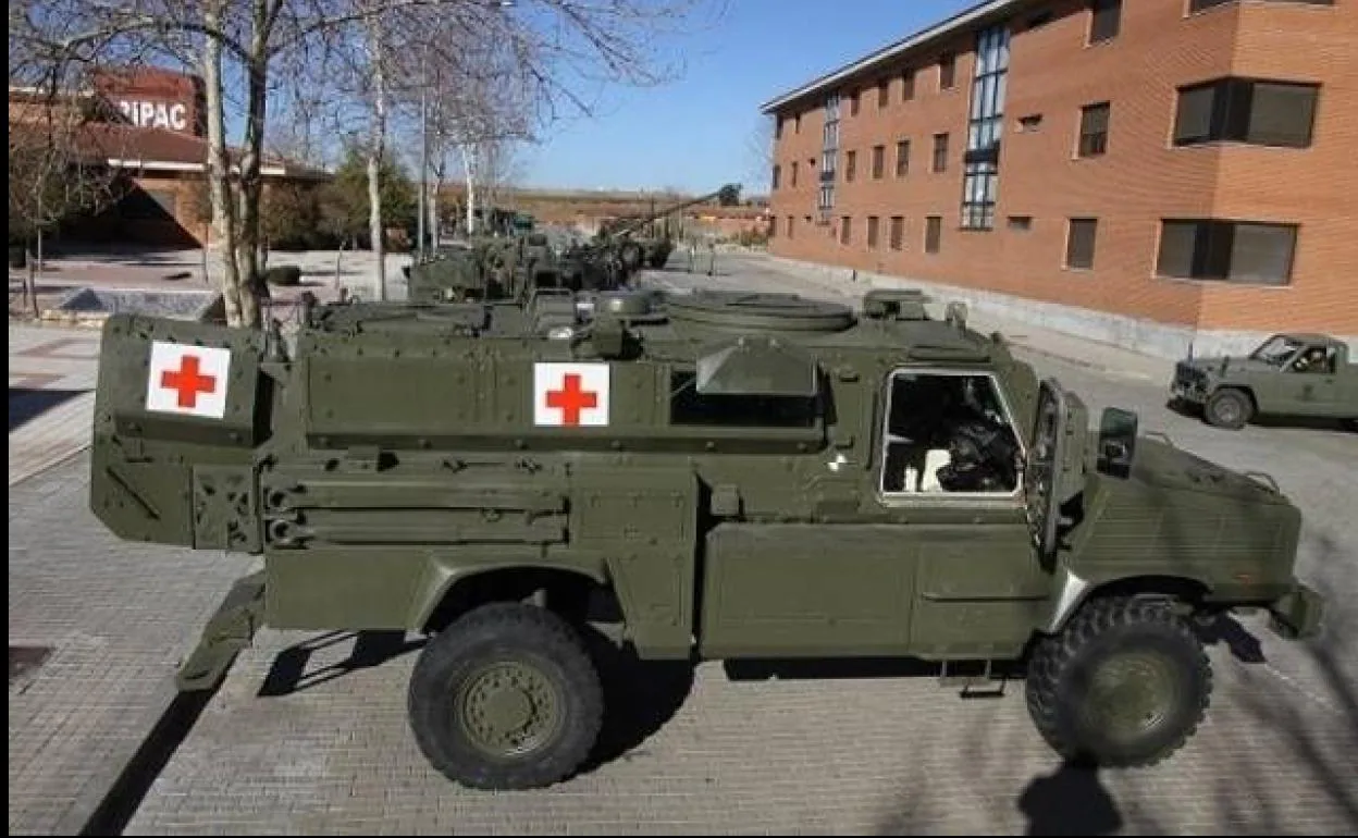 La ambulancia blindada que va a enviar España a Ucrania. 
