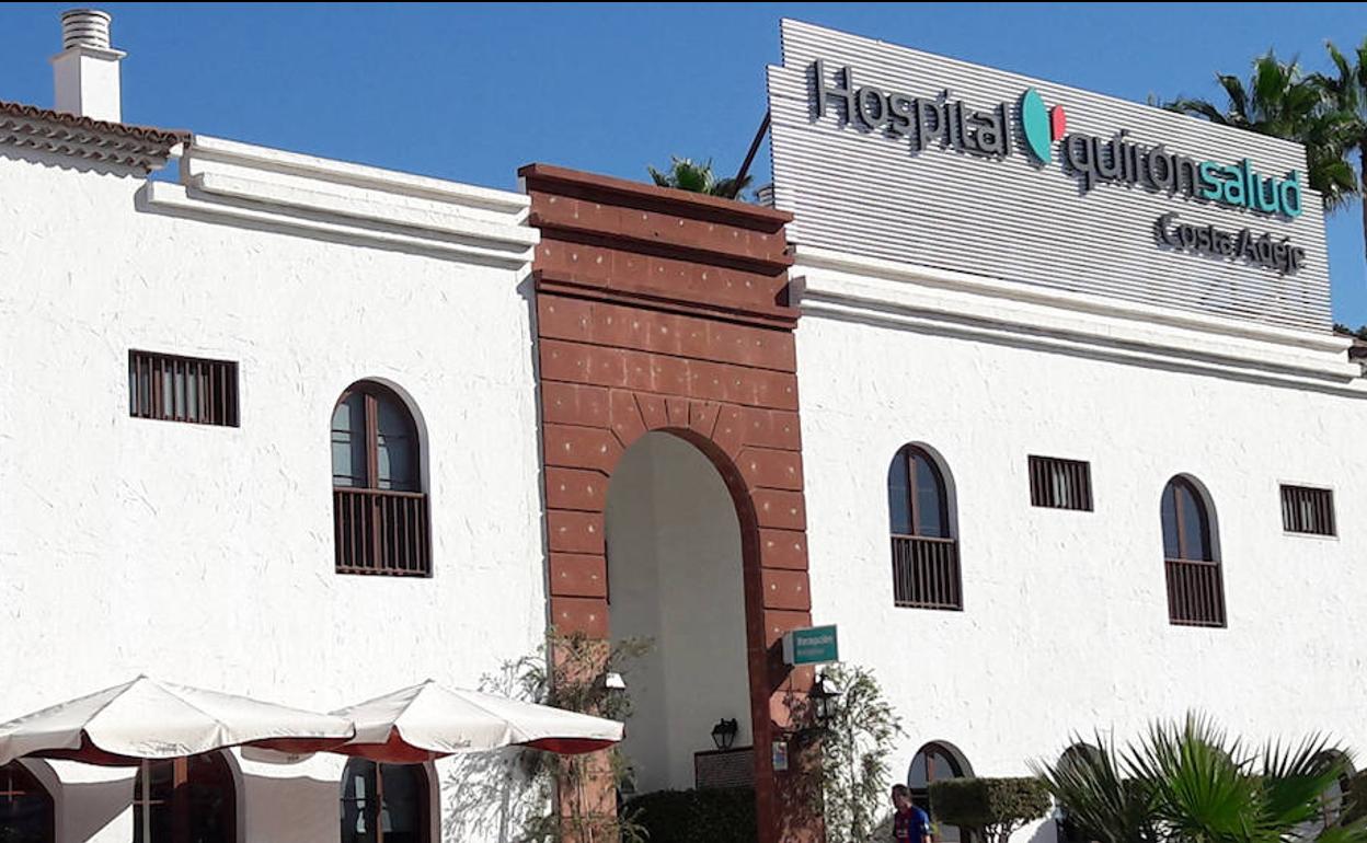 Hospital donde fue trasladado el accidentado. 