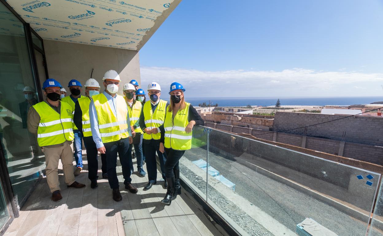 Visita a las obras del nuevo Complejo Sociosanitario de Guía. 