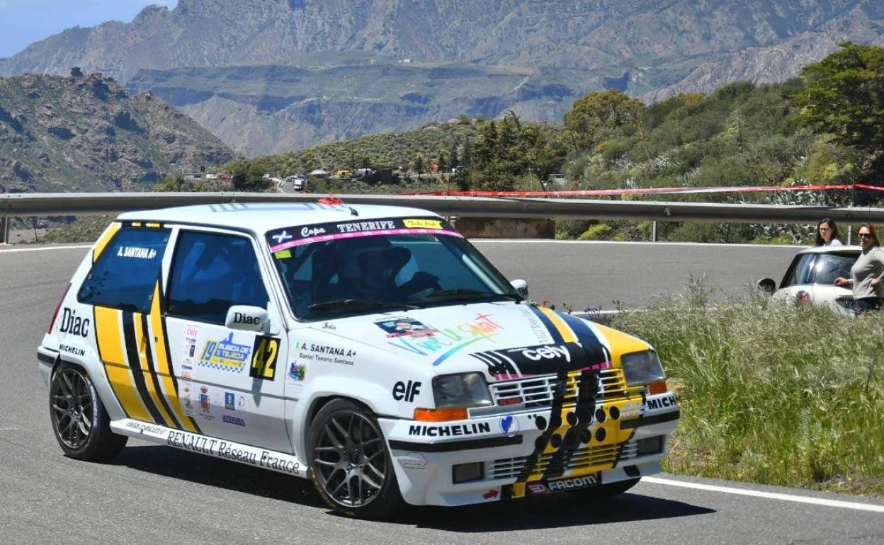 Alexis Santana, vencedor de la prueba en el interior de Gran Canaria. 