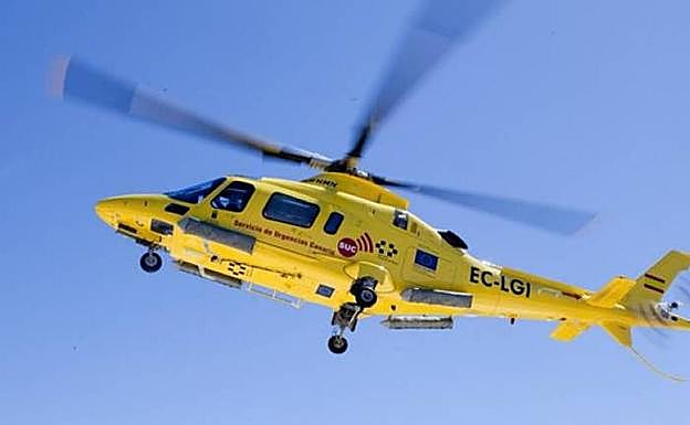 Helicóptero de rescate. 