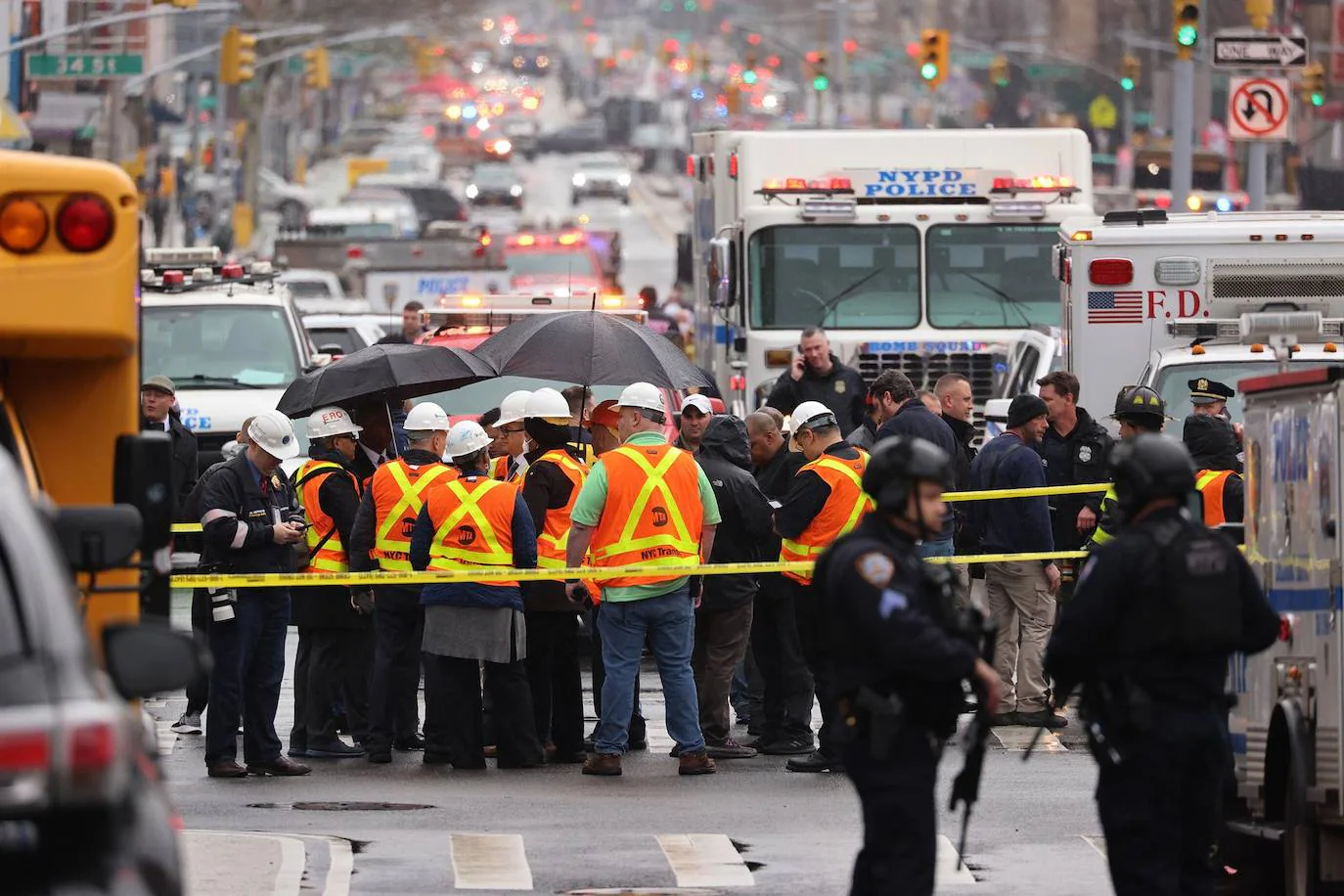 Fotos: Miedo en Nueva York por el ataque en el metro 