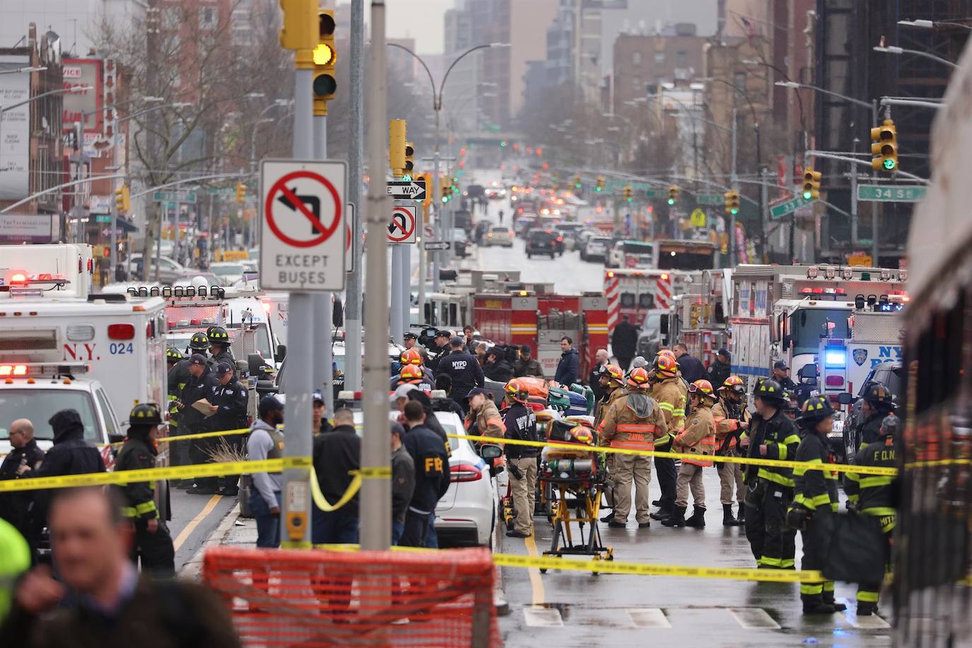 Fotos: Miedo en Nueva York por el ataque en el metro 