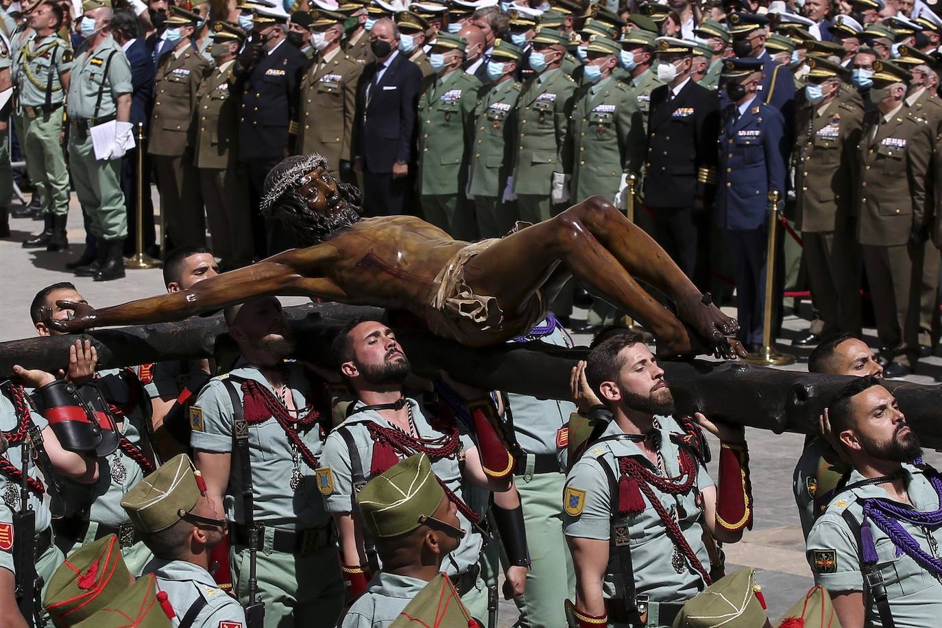 Fotos: Procesión del Cristo con la Legión en Málaga