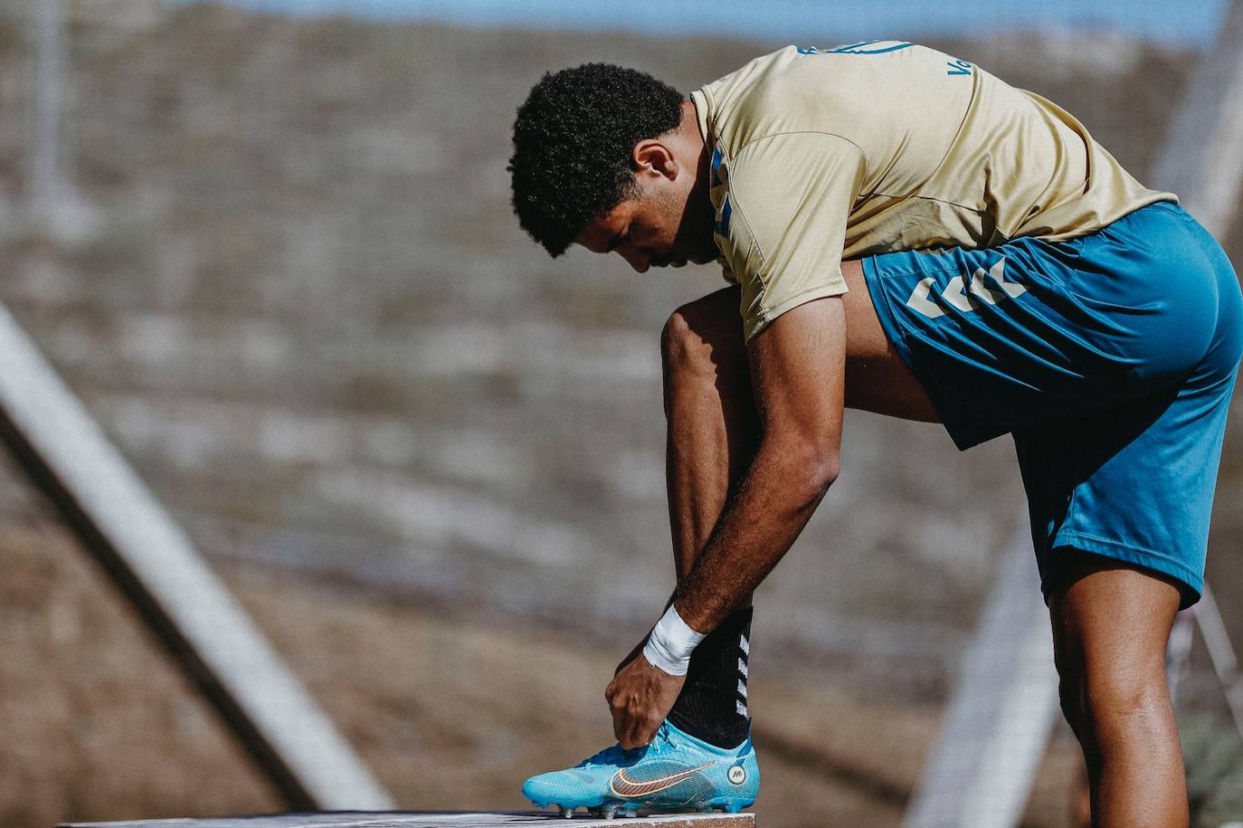 Saúl Coco, atándose las botas en Barranco Seco. 