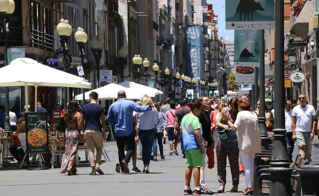 Imagen de archivo de la calle Triana en la capital grancanaria 