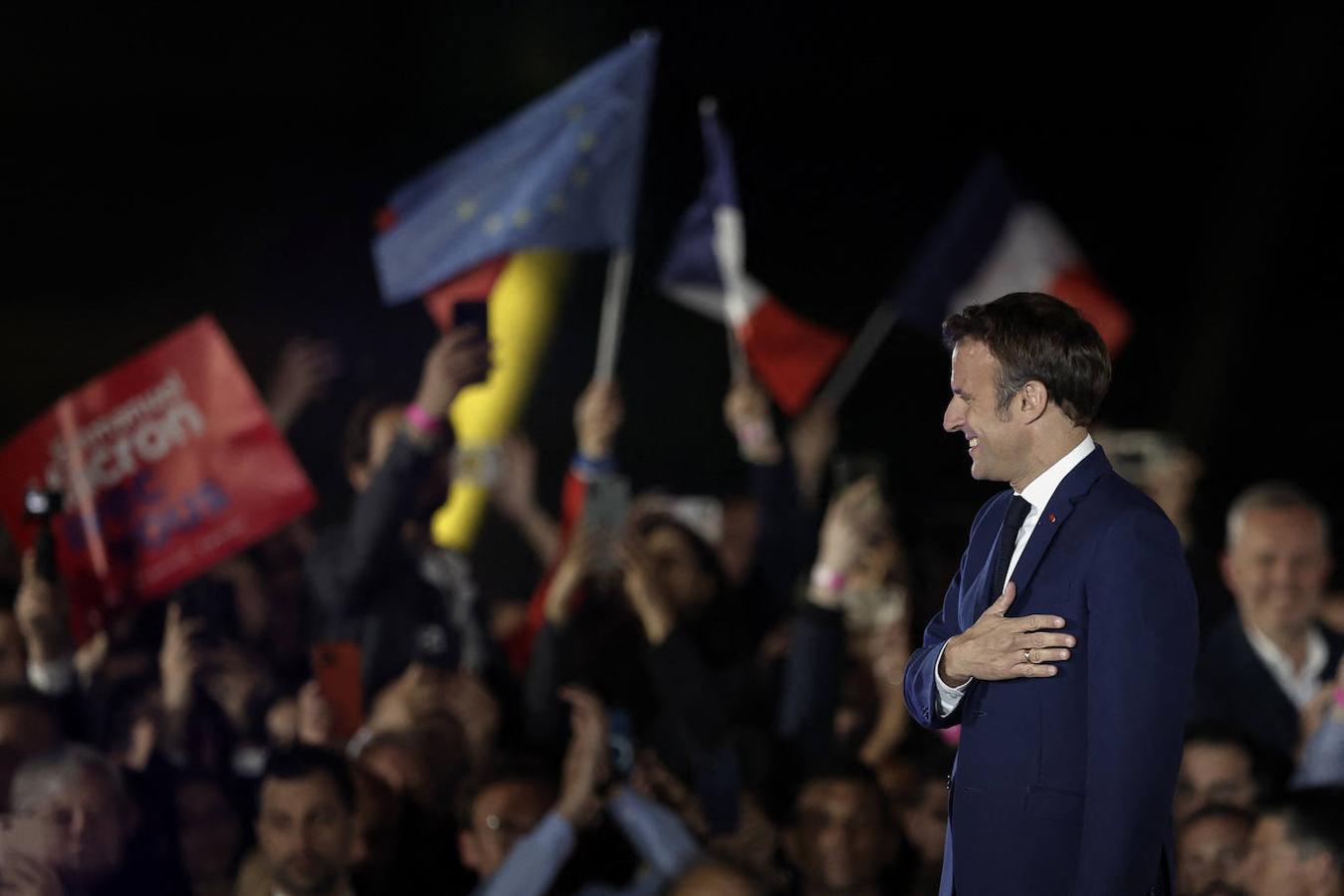 Emmanuel Macron, tras ganar las elecciones francesas