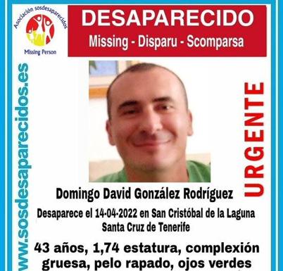 Buscan a un hombre desaparecido en La Laguna
