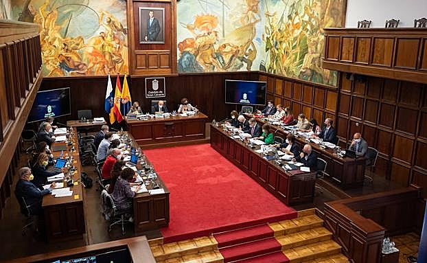 Imagen del pleno de este jueves. 