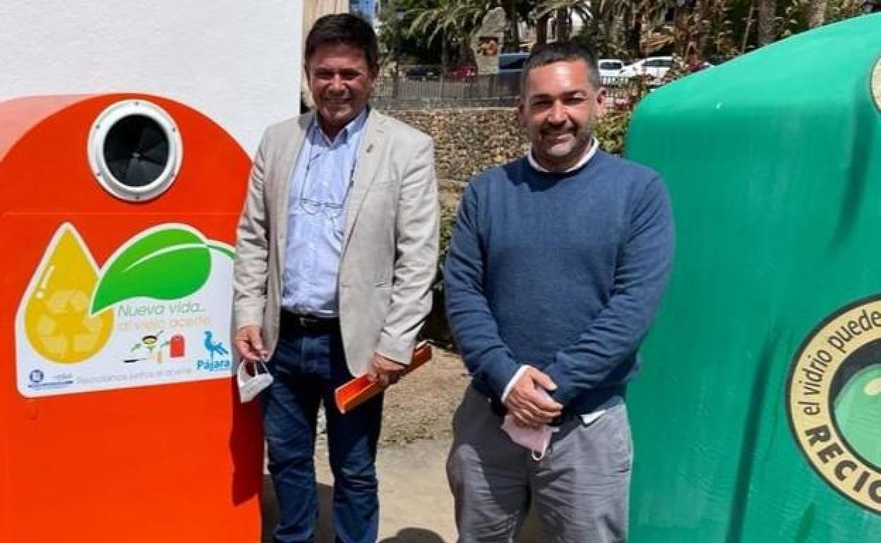 El alcalde Pedro Armas y Rodrigo Berdullas, edil de Medio Ambiente. 