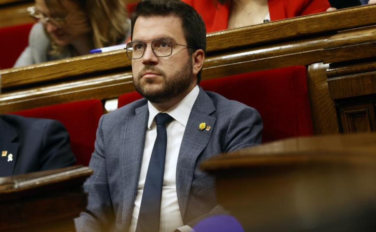 Pere Aragonès, presidente de la Generalitat. 