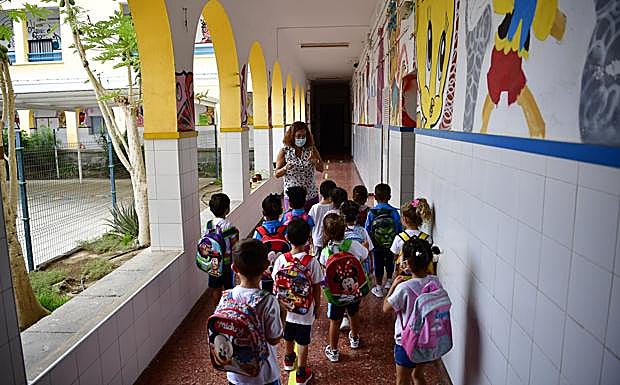 Imagen de archivo de niños y niñas de Infantil en un colegio de la capital grancanaria. 