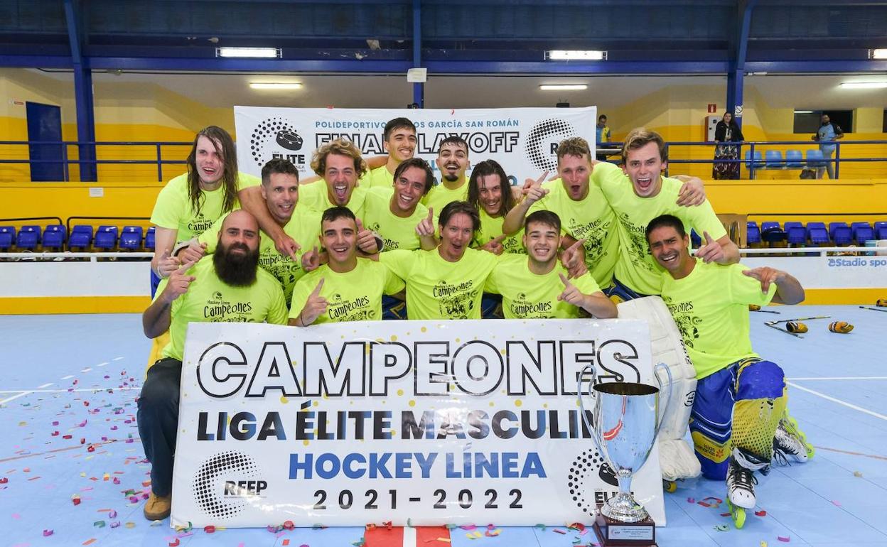 Celebración del título del Molina Sport. 