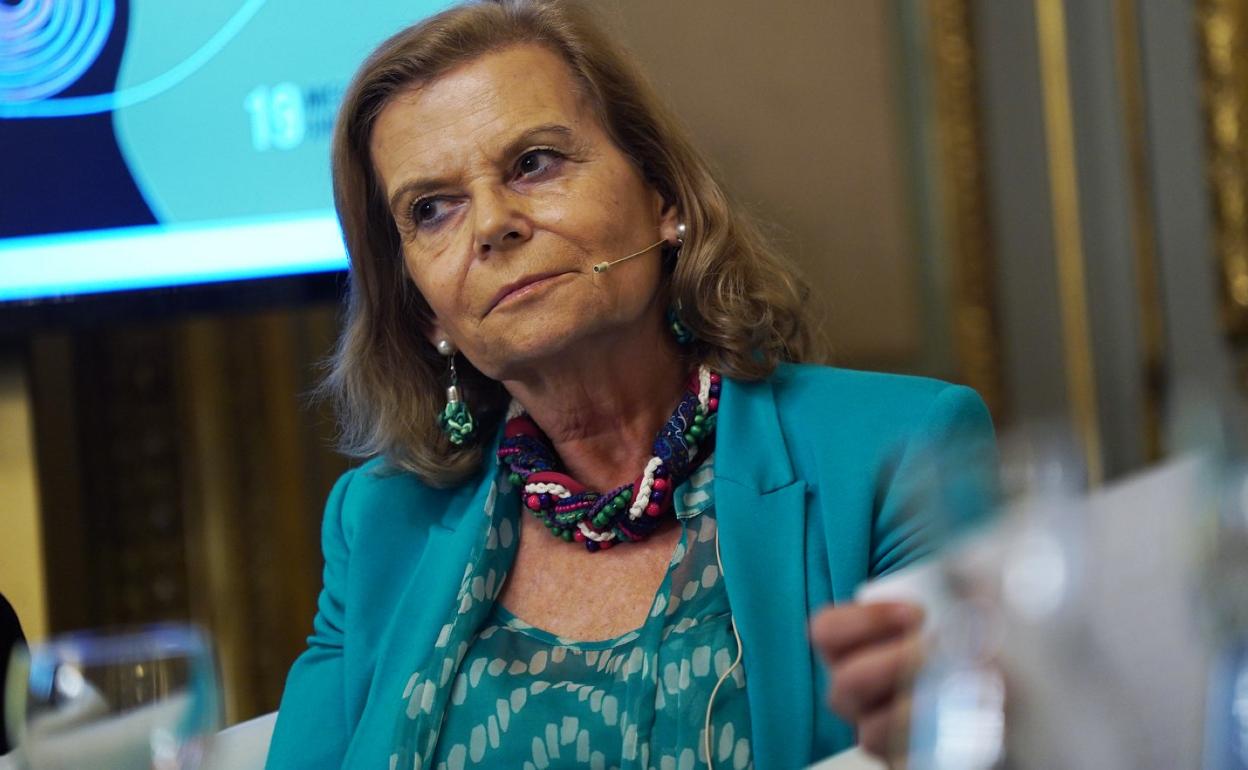 Carme Riera, en una imagen de archivo, durante una visita a la Casa-Museo Pérez Galdós. 