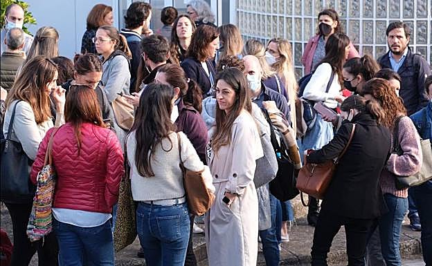 Opositores acudieron a las OPE ordinarias de 2017 celebradas recientemente en Tafira. 