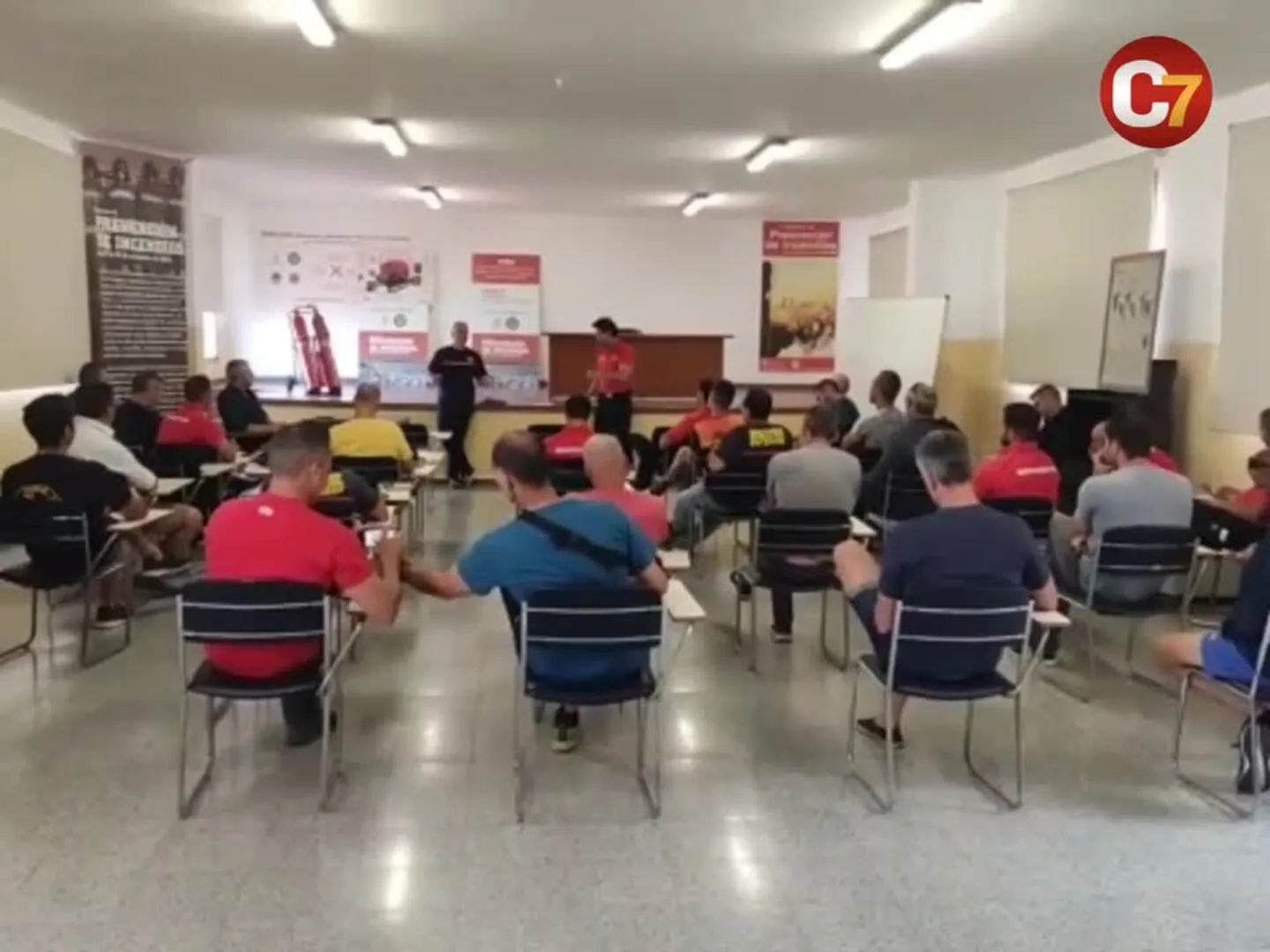 Asamblea de bomberos de la capital grancanaria