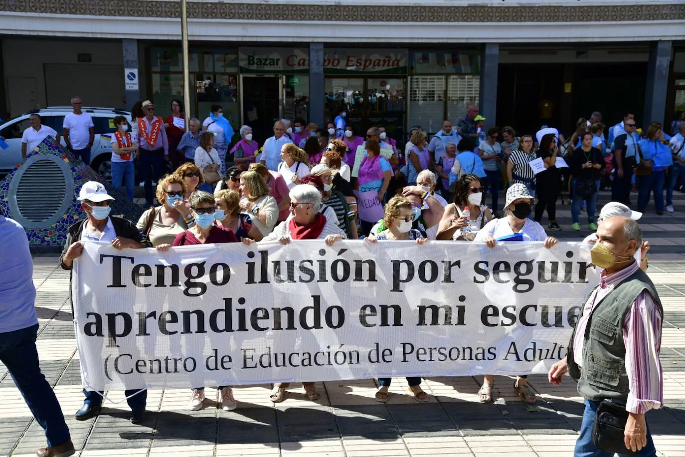 Fotos: Manifestación de educación en presidencia