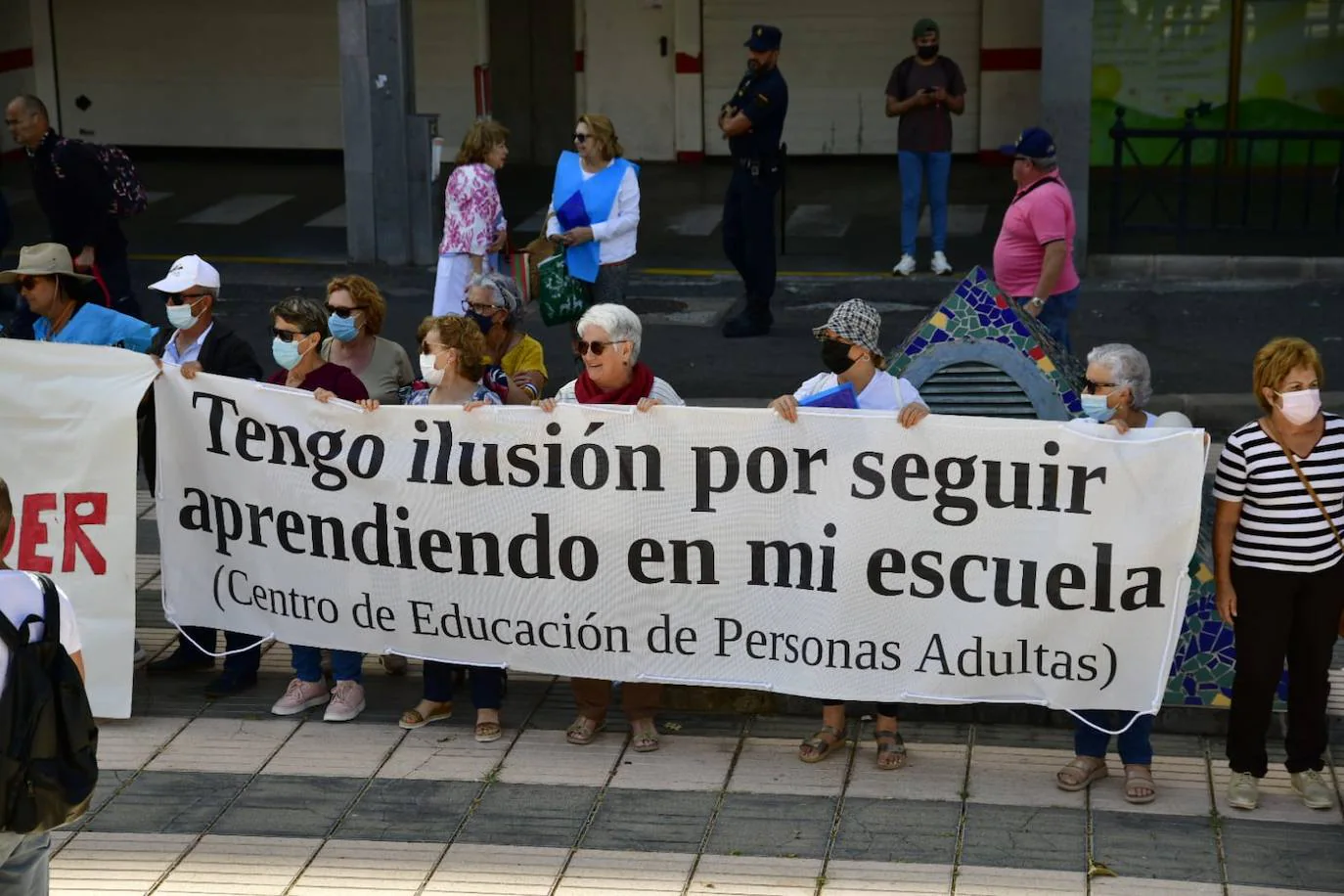 Fotos: Manifestación de educación en presidencia