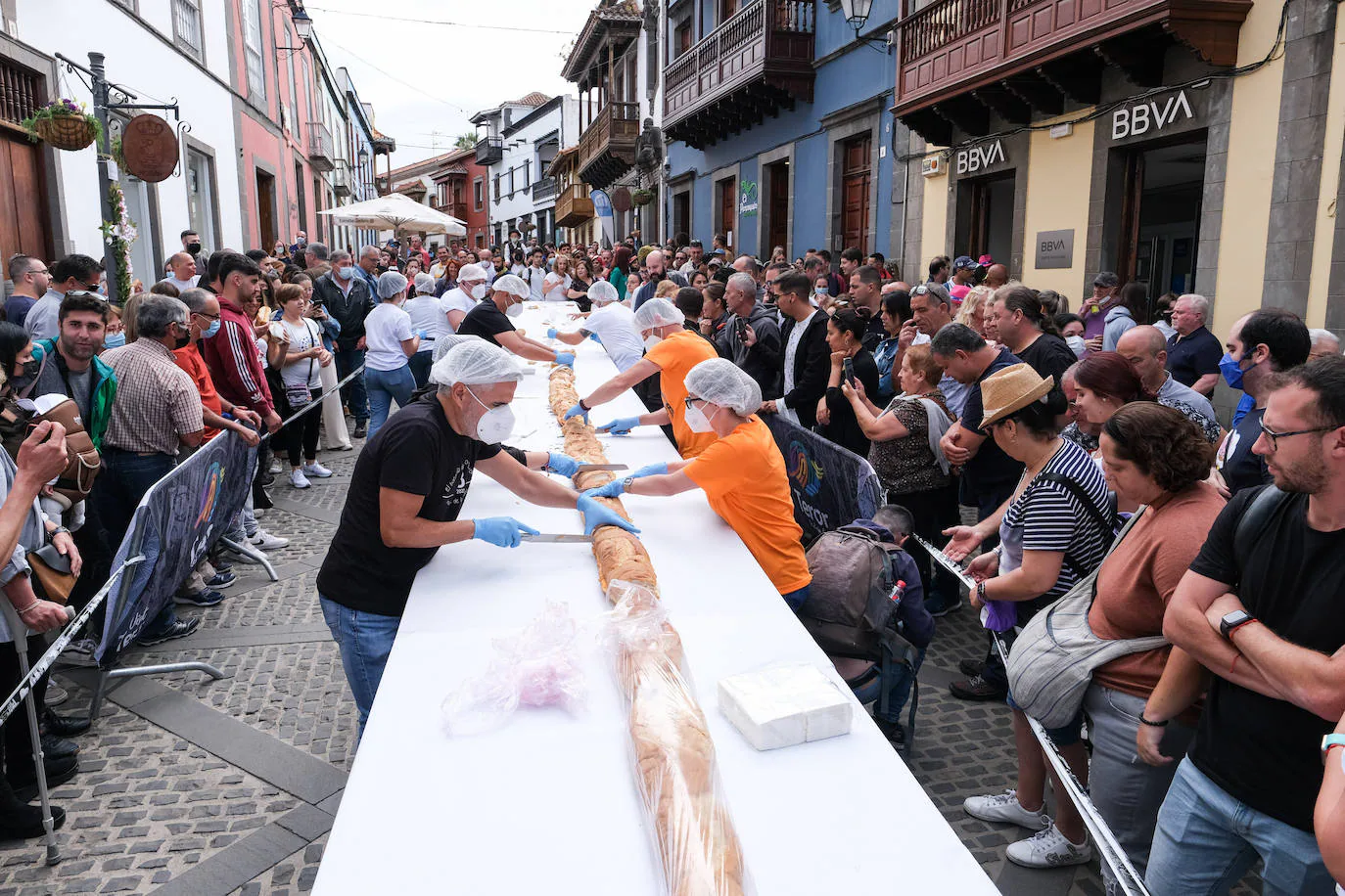 Fotos: Bocadillo de récord en Teror