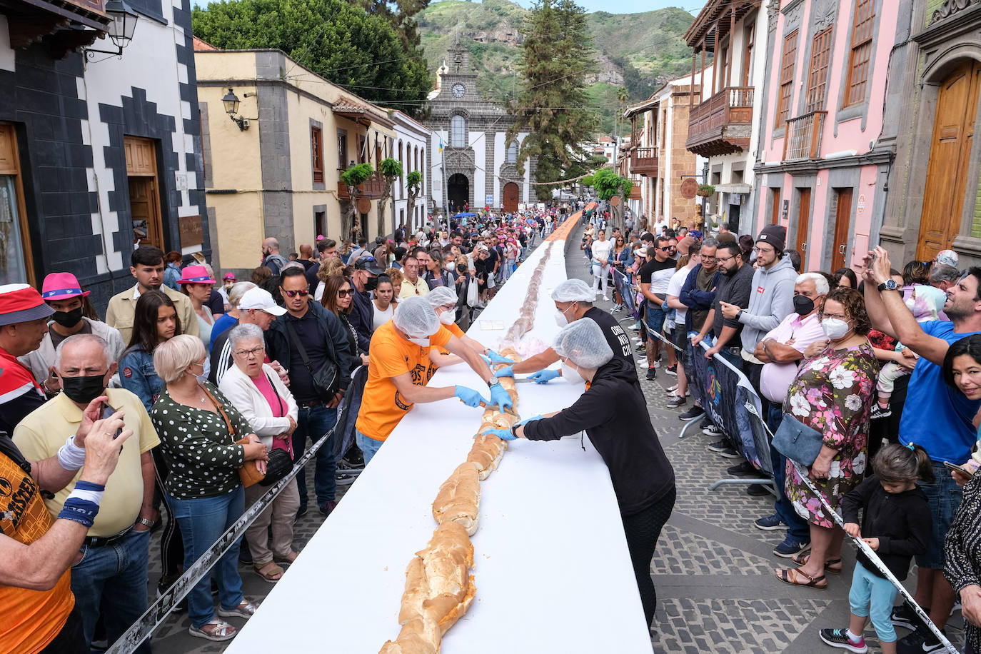 Fotos: Bocadillo de récord en Teror