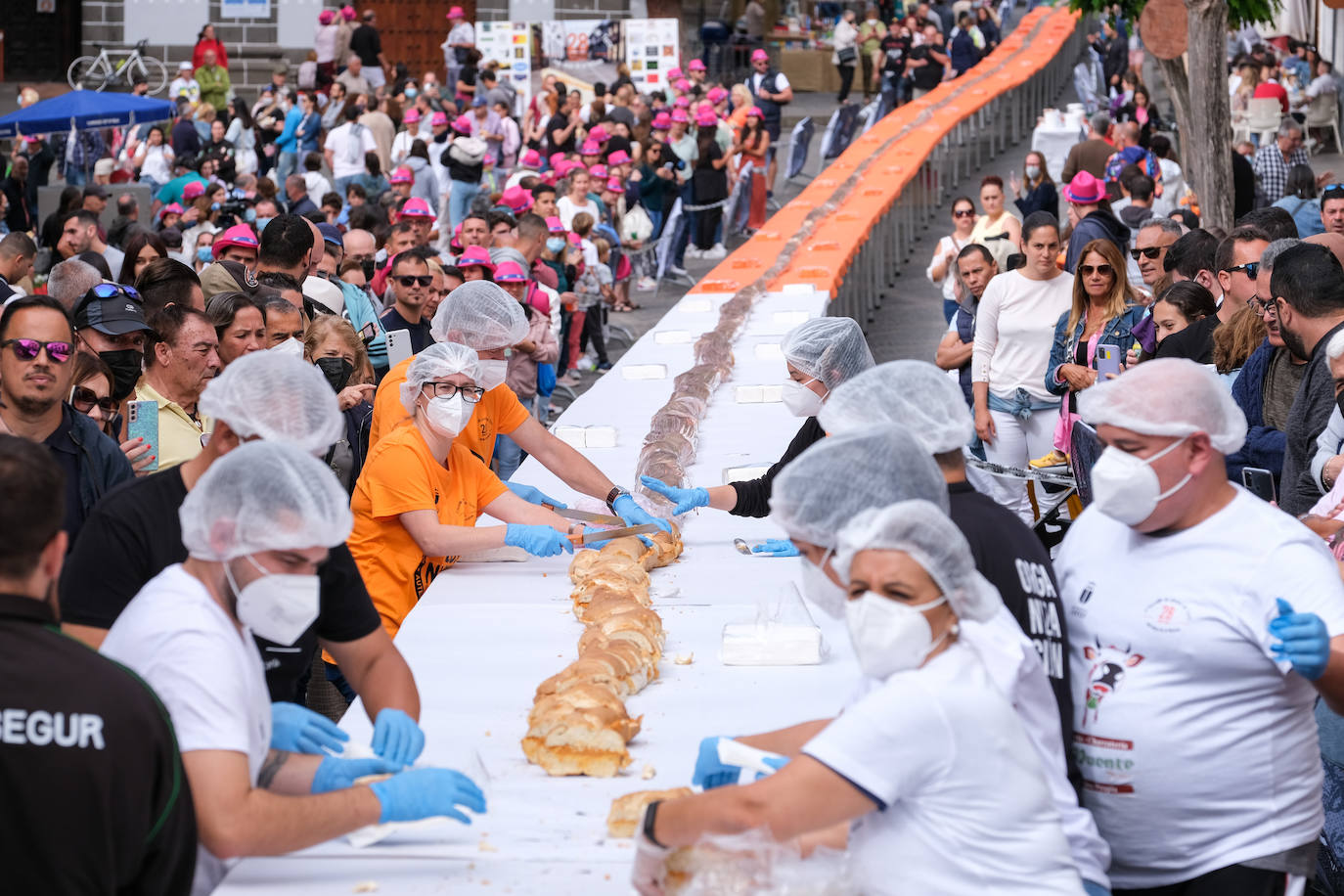 Fotos: Bocadillo de récord en Teror