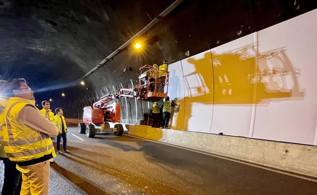 Comienza el revestimiento del interior del túnel Julio Luengo