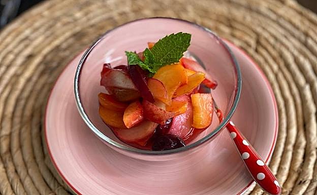 Macedonia de frutas de junio