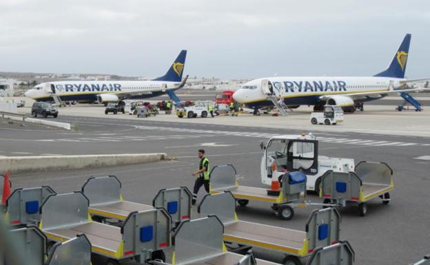 300 vuelos se verán afectados en Canarias por el paro de Ryanair