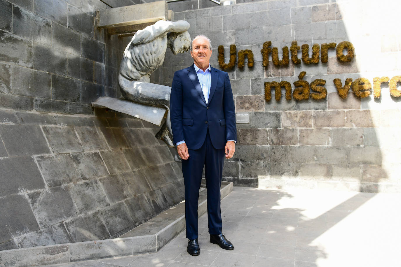 Alfredo Montes, en la sede de la Fundación Mapfre Guanarteme. 