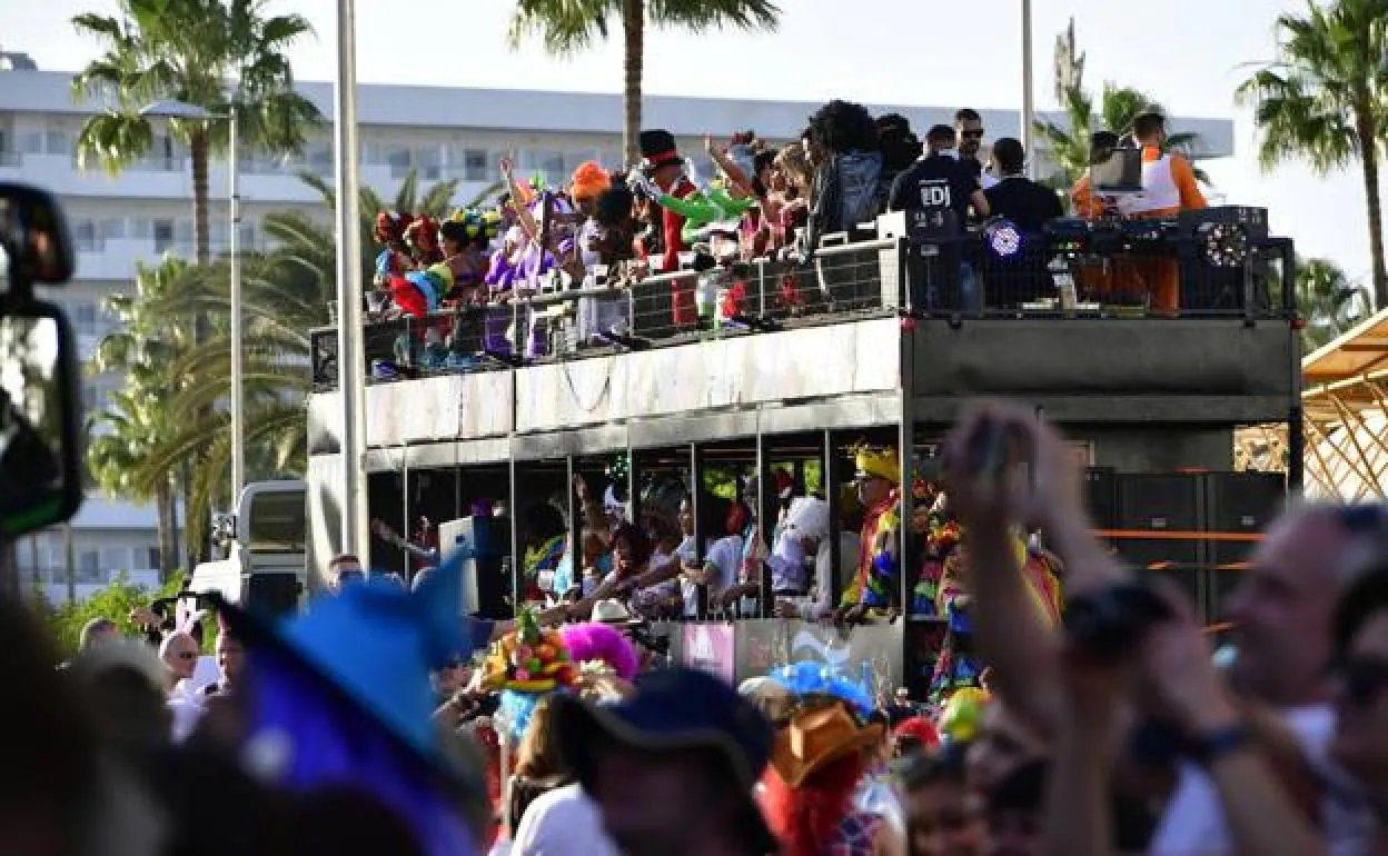 Foto de archivo de la cabalgata del carnaval de 2019. 