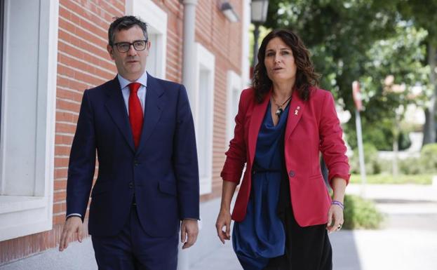 El ministro de la Presidencia, Félix Bolaños, recibe este miércoles a la consellera de la Presidencia de la Generalitat, Laura Vilagrà.