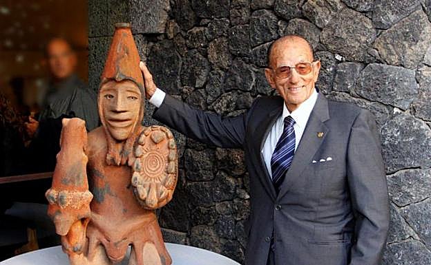 Juan Brito, en homenaje que se le hizo la pasada década. 