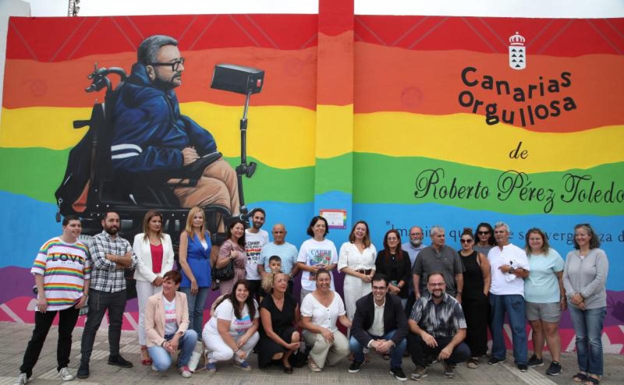 Presentación este lunes del mural. 