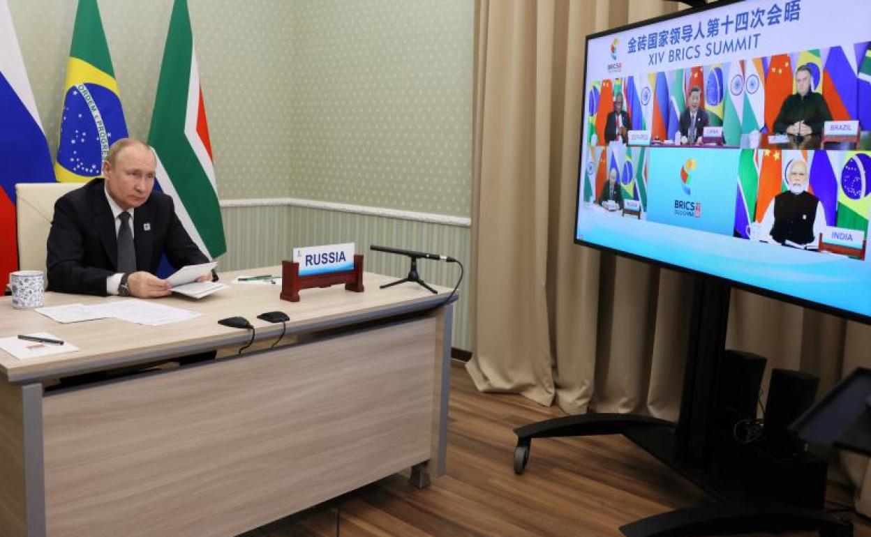 Putin ha celebrado hasta ahora varias reuniones internacionales de manera telemática 