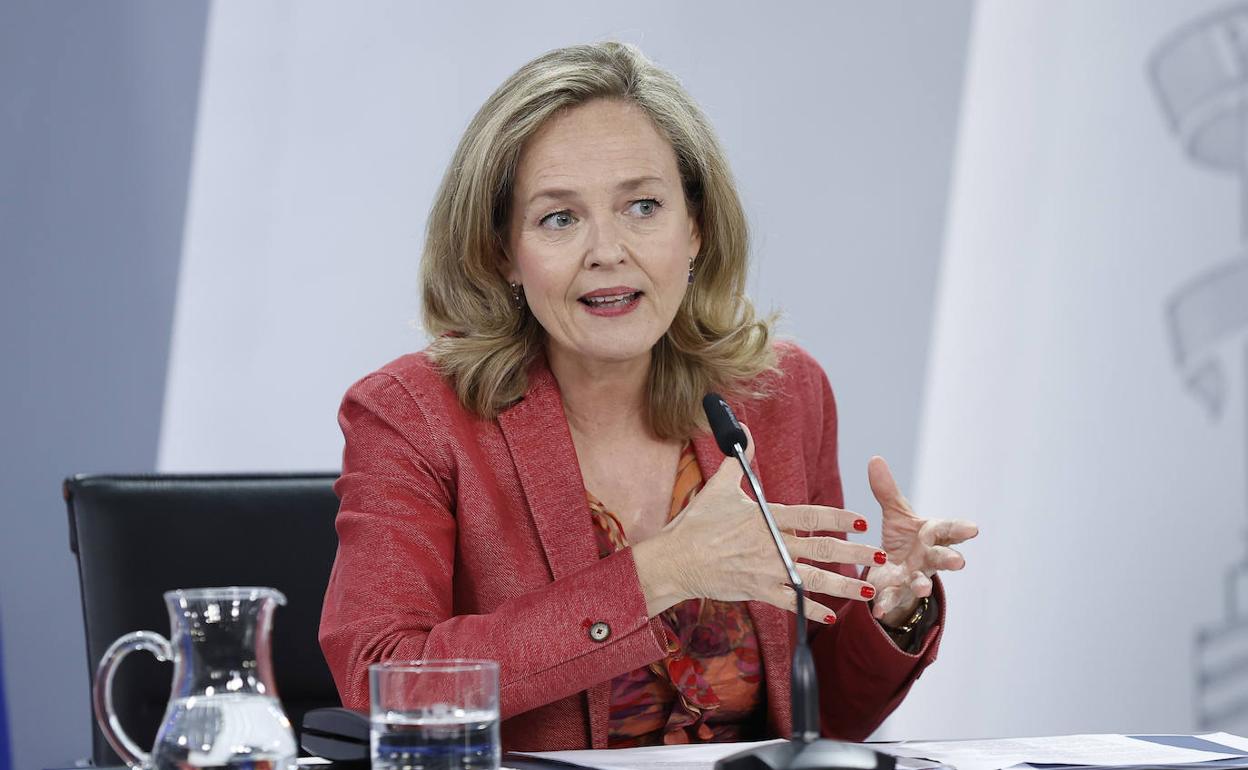 Nadia Calviño. ministra de Economía. 