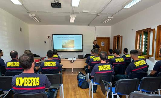 Jornada de formación de los nuevos bomberos. 