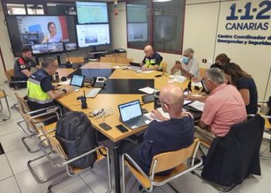 Imagen secundaria 1 - Medios aéreos y terrestres combaten un conato de incendio en Los Realejos