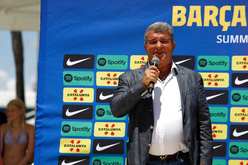 El presidente del Barcelona, Joan Laporta. 