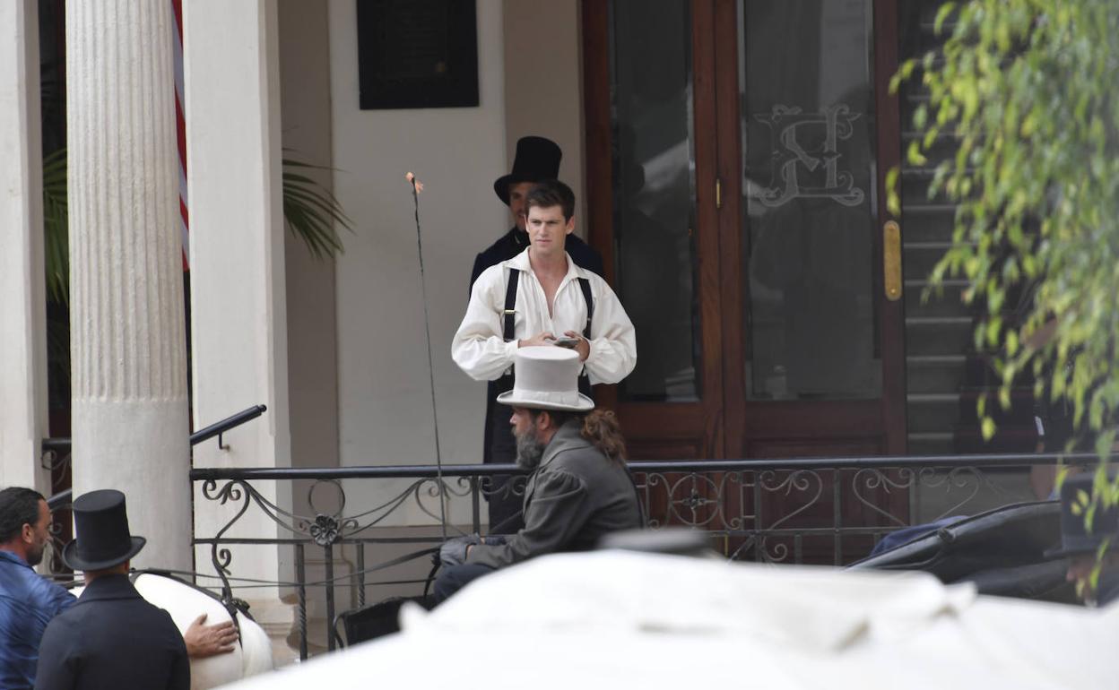 Miguel Bernardeu, en el Gabinete Literario, en la capital grancanaria. 