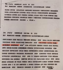 Imagen secundaria 1 - «Biblioteca doctor asegurada. Stop» Así escapó de Franco el archivo de Negrín