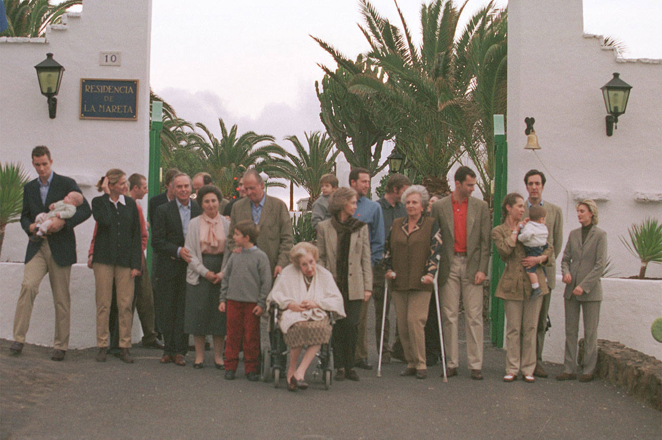 Foto de archivo de la Familia Real en La Mareta. 
